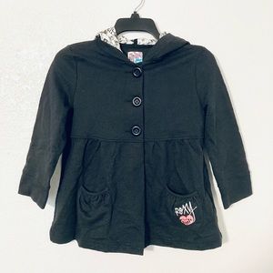 Roxy Hooded Shacket (Black)